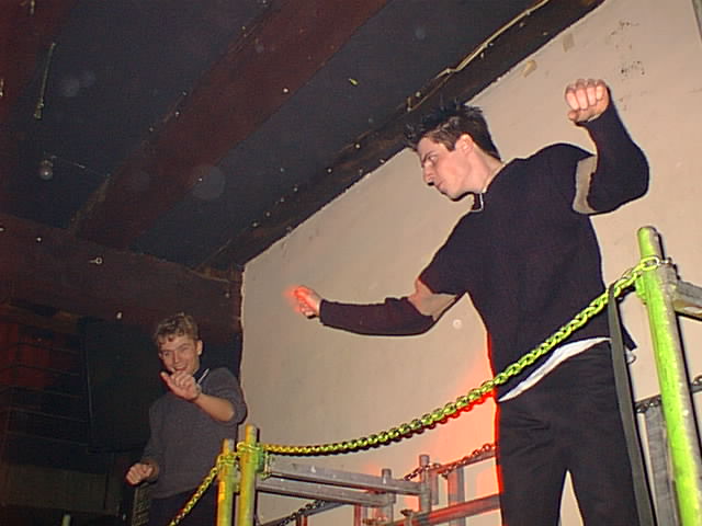 Dancing to the powerful vinyl tunes of Da Hool's Meet Her at The Love Parade at the famous discoteque Pan Club in Copenhagen.