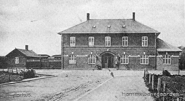 Hammelbanegården i Århus 1915.
